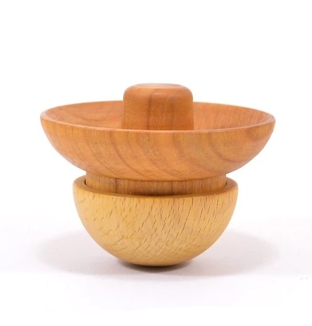 Mader Wooden Tumbler and Spinning Top - Roly Poly