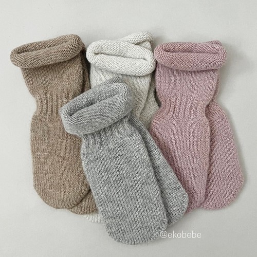 Wool Baby Socks Cashmere - Grey