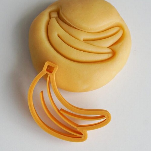 Play Dough Stamp Cookie Cutter - Bananas