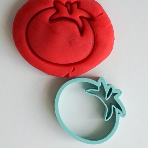 Play Dough Stamp Cookie Cutter - Tomato