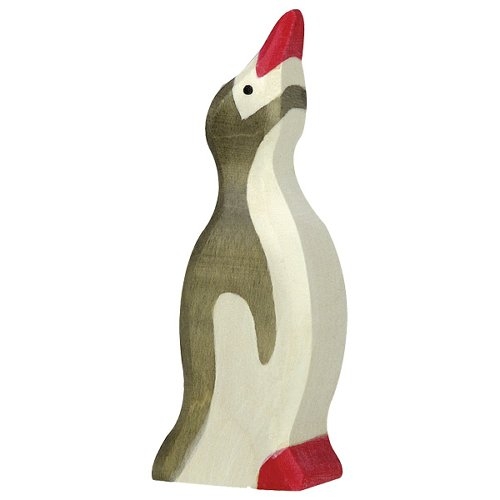 Holztiger Wooden Penguin Small Head Raised