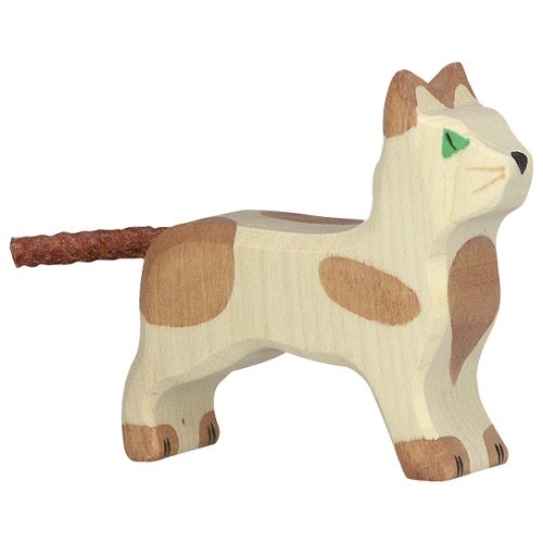 Holztiger Wooden Cat Standing Small