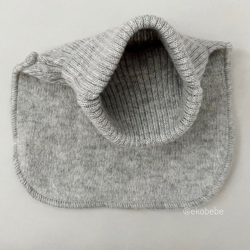 Cashmere Baby Kids Collar Scarf - Grey