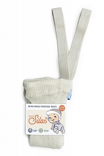 Silly Silas Wooly Tights - Cream Blend