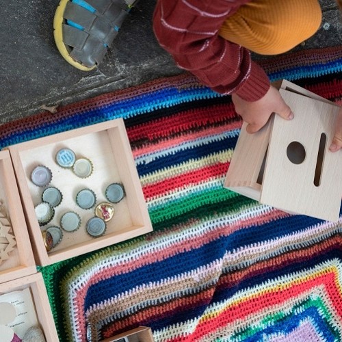 Grapat Montessori Koka Objektu Kaste Mazuļiem