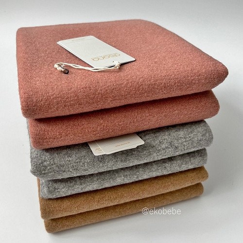 NEW Disana Soft Boiled Wool Blanket 100x135cm - Rose