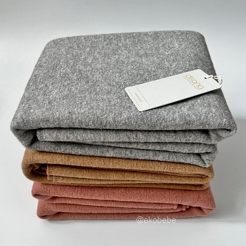 NEW Disana Soft Boiled Wool Blanket 100x135cm - Grey