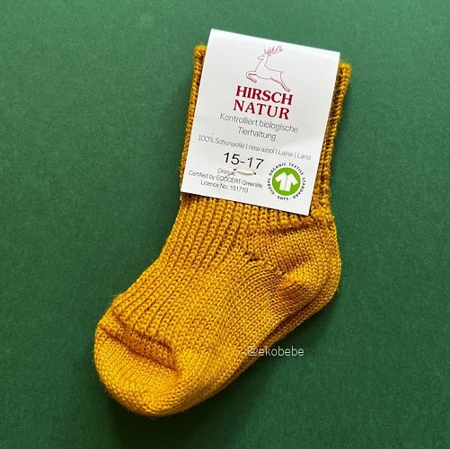 Babies | Kids 100% Wool Socks - Curry
