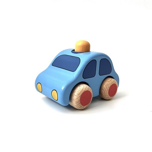 Wooden Cars with Horn Light Blue