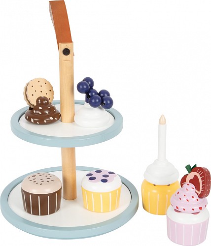 Children Wooden Cupcake Toy Display - Magnetic