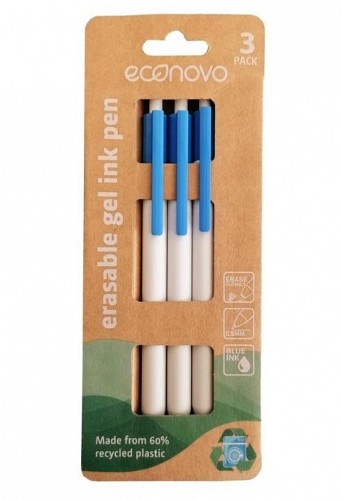 Erasable Gel Pen Set of 3 Pieces - BLUE