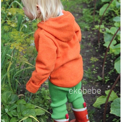 Jacket for Children from Boiled Wool - Orange