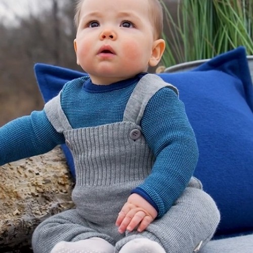 Knitted Wool Baby Trousers