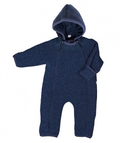 Premium Baby Winter Overall Wool Fleece - Navy