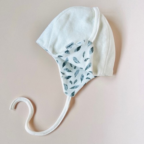Double Layered Organic Cotton Baby Hat - Natural