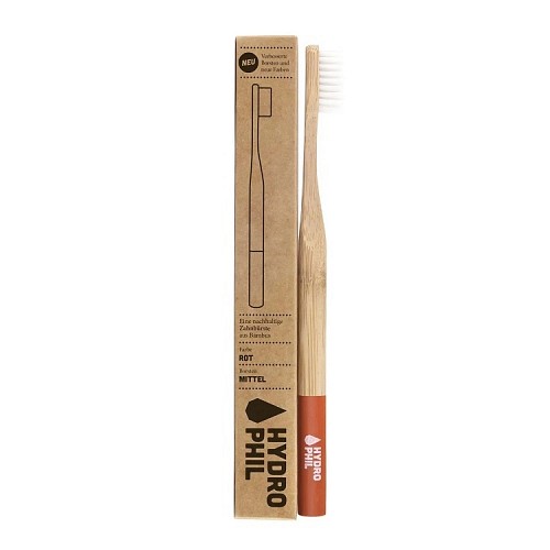 Hydrophil Sustainable  Bamboo Toothbrush - Red