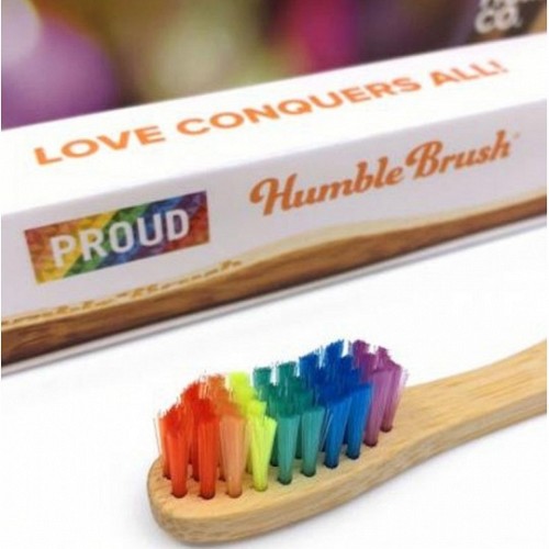 Humble Brush Adults Bamboo Toothbrush PROUD Edition