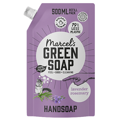VEGAN Hand Soap Refill Bag 500ml - Lavender & Rosemary