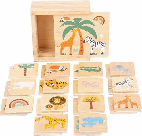 Wooden Memory Game Safari