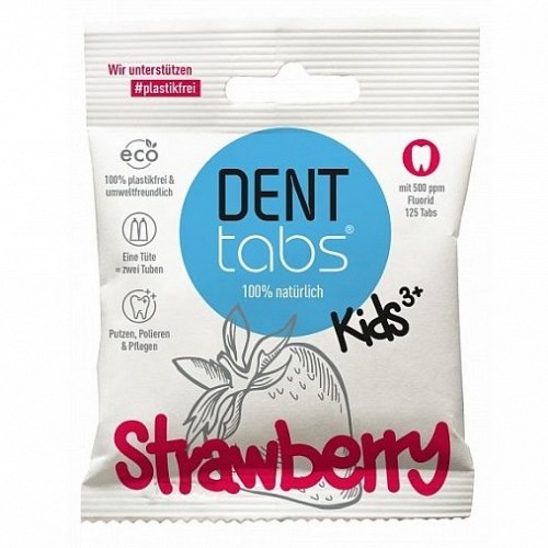DENTTABS Kids Strawberry - With Fluoride