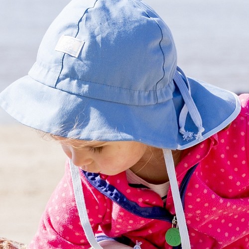 PICKAPOOH Vasaras Cepure Bērniem ar UV60 - Gaiši Zils