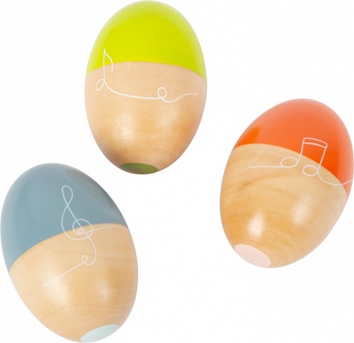Musical Shaking Eggs - Wooden Rattles