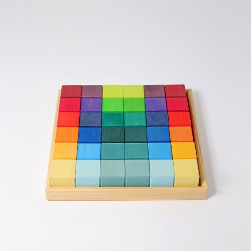 Grimms Koka Kluču Komplekts - Rainbow Mosaic