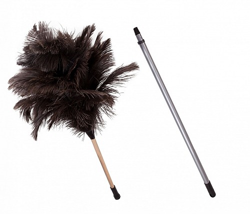 Ostrich Feather Duster with Removable Telescopic Handle