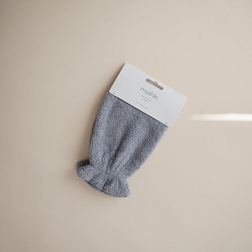 Mushie Bath Mitt Washing Glove 2 Pack - Gray