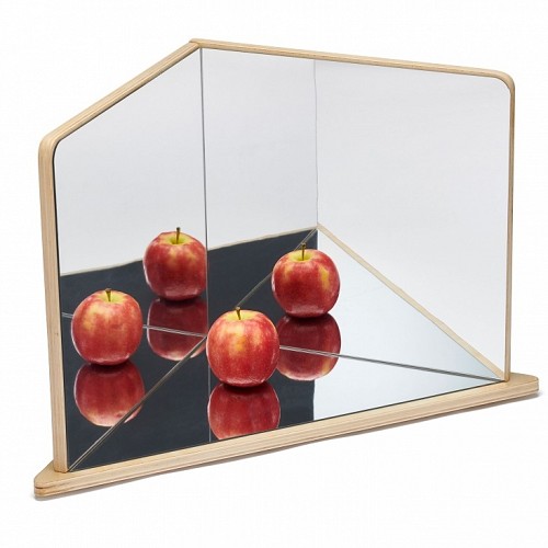 Wooden 4-Way Mirror