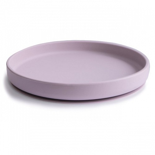 Mushie Classic Silicone Plate - Soft Lilac