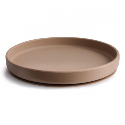 Mushie Classic Silicone Plate - Natural