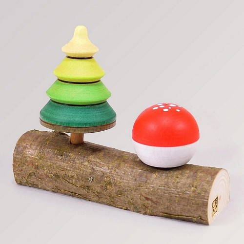 Mader Spinning Tree Top and Toadstool