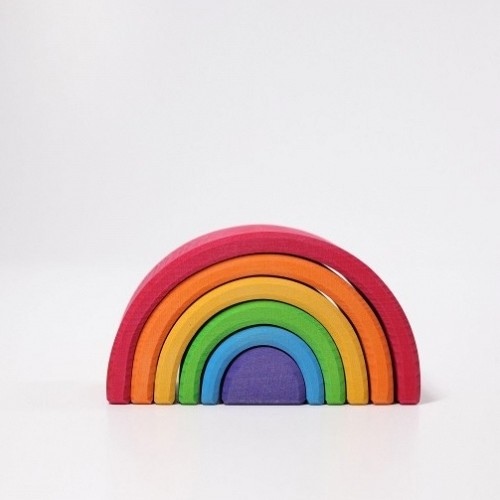 Grimms Medium Wooden Rainbow - Rainbow Colors