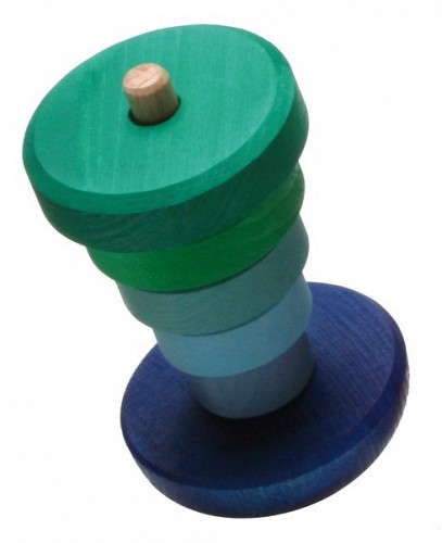 Grimms Green Wobbly Stacking Tower