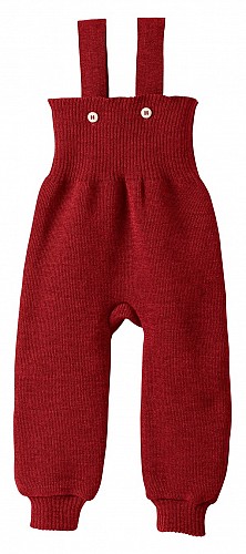 Disana Knitted Wool Trousers - Bordeaux