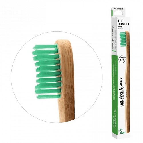 Humble Brush Adult Toothbrush GREEN - Soft Bristles