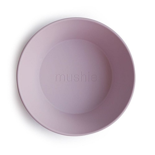 Mushie Dinner Bowl Round Set of 2 (Soft Lilac)