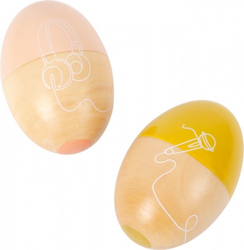 Musical Shaking Eggs - Wooden Rattles