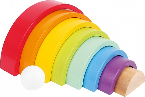 Wooden Building Blocks Large Rainbow - Rainbow Colors