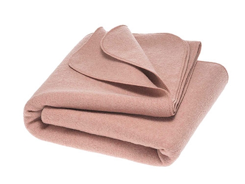 NEW Disana Soft Boiled Wool Blanket 100x135cm - Rose
