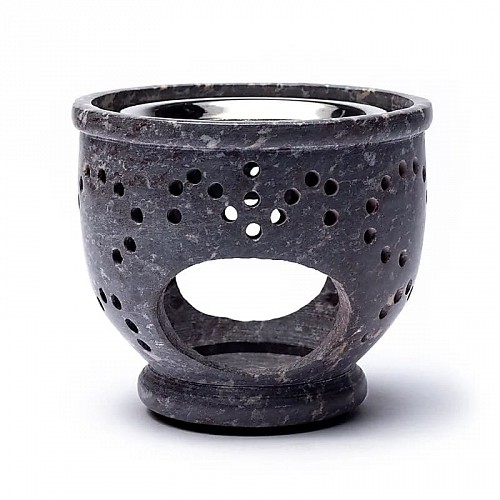 Incense and Oil Burner From Soapstone 9cm