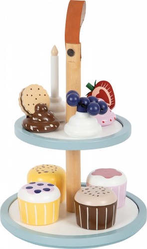 Children Wooden Cupcake Toy Display - Magnetic