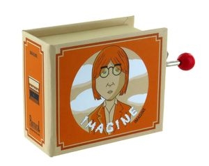 Music Box Book Shape “Imagine” John Lennon