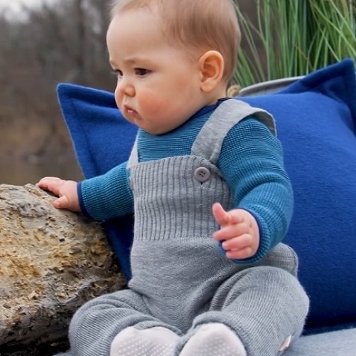 Knitted Wool Baby Trousers