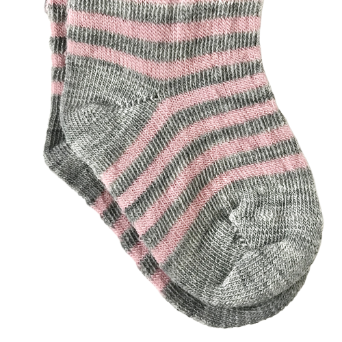 Wool Tights Striped - Pink