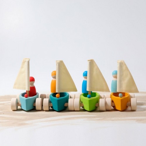 Wooden Toy Yachts