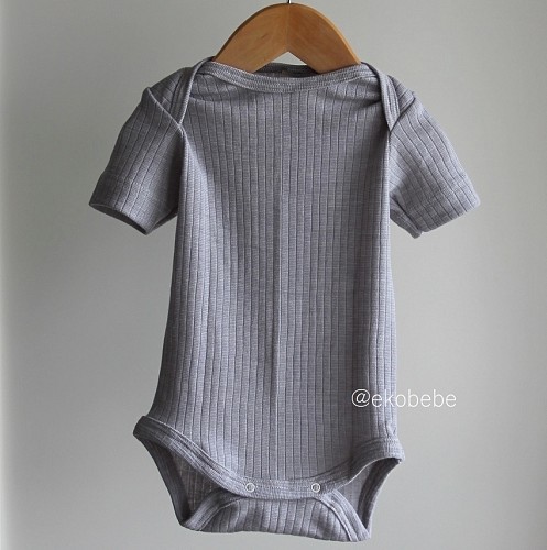 Cosilana Wool Silk Cotton Baby Body Short Sleeves