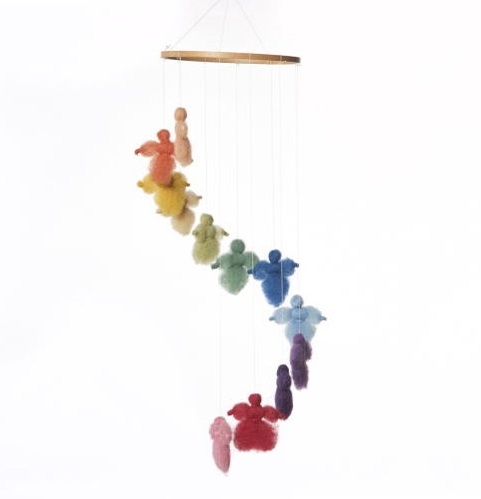Wool Fairy Mobile for the Baby Room - Goethe