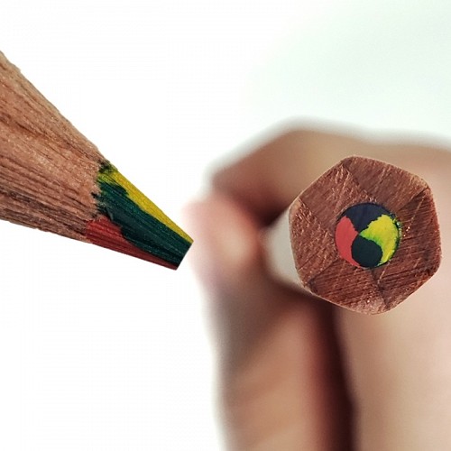 Colored Pencil Rainbow FSC - Hexagon